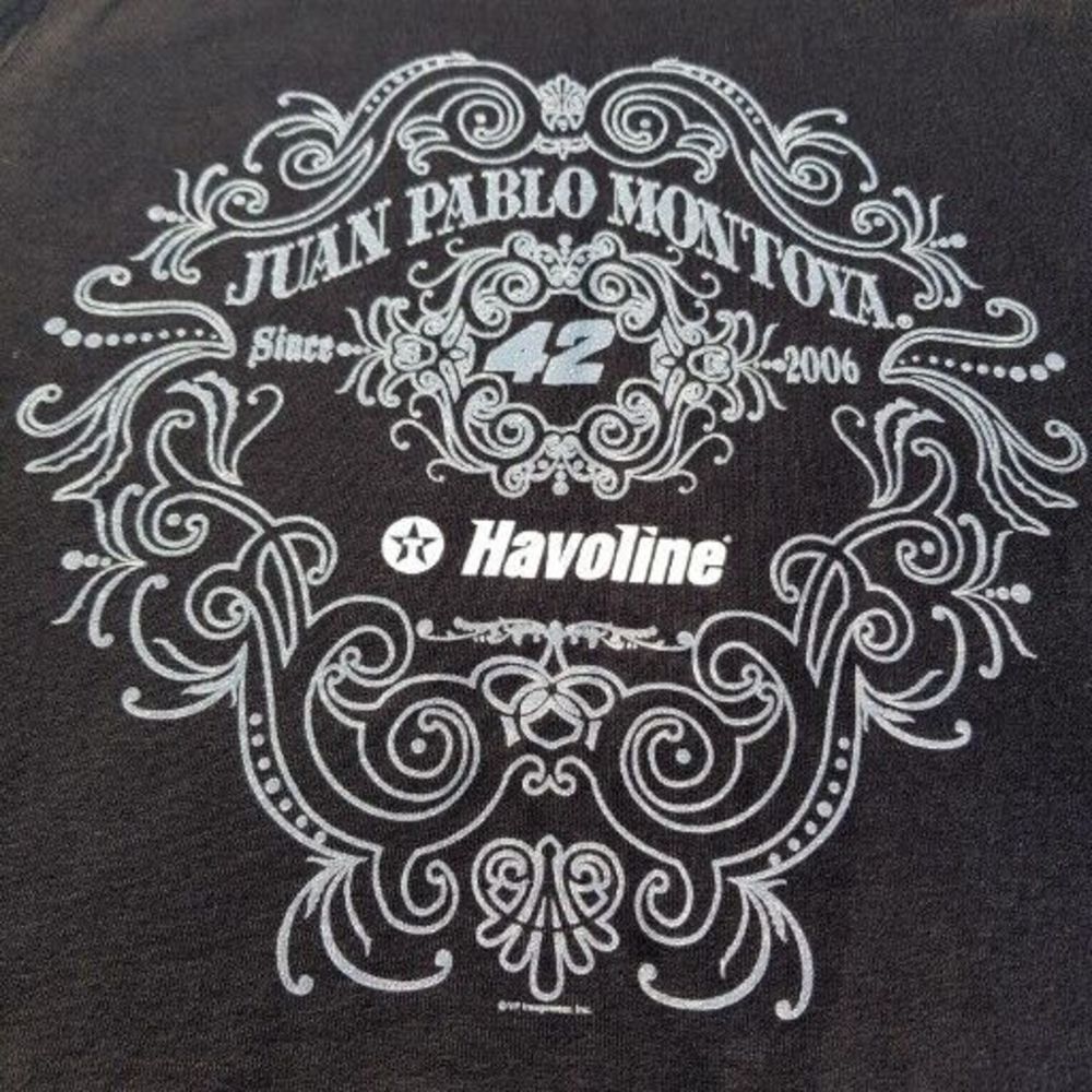 Nascar Chase Authentics Juan Pablo Montoya Womens Medium Long Sleeve Shirt Black